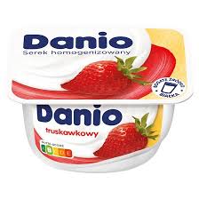Danio Platte kaas met aarbei