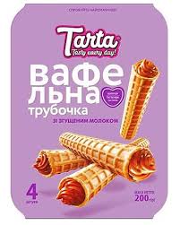 TARTA CAKES WAFEL TUBE GECONDENSEERDE MELK 200G