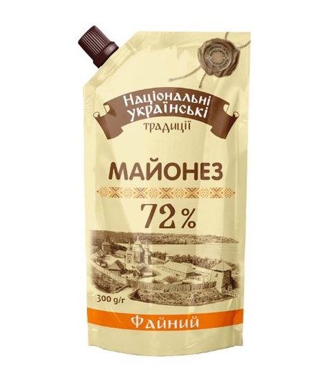 Oekraïnse tradities Fijn mayonaise 72% 300g