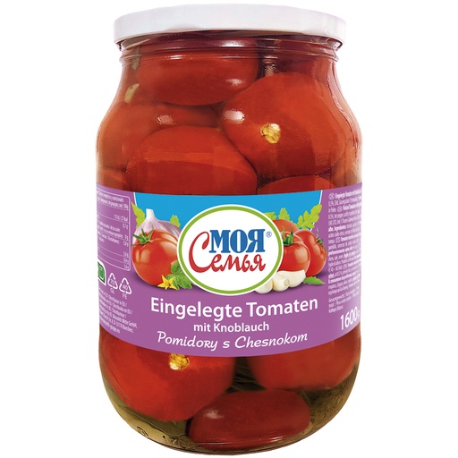 Moja Semja Маринованые помидоры с чесноком