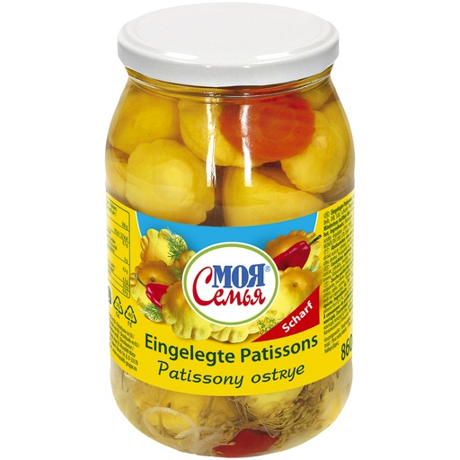 "MOJA SEMJA" Ingelegde Patissons, pittig