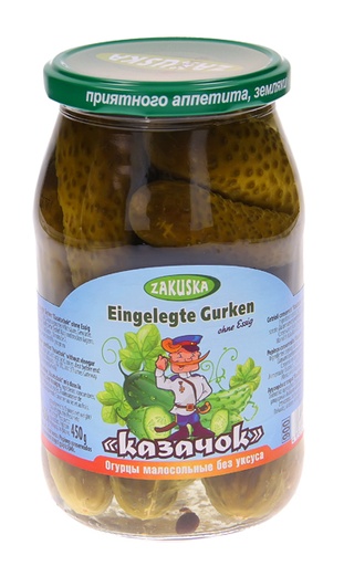 Огурцы малосольные "Казачок" без уксуса