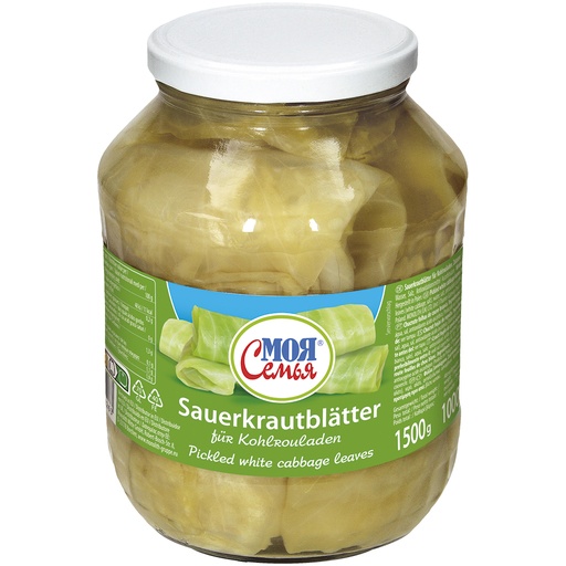 "MOJA SEMJA" Zuurkoolbladeren voor koolrolletjes