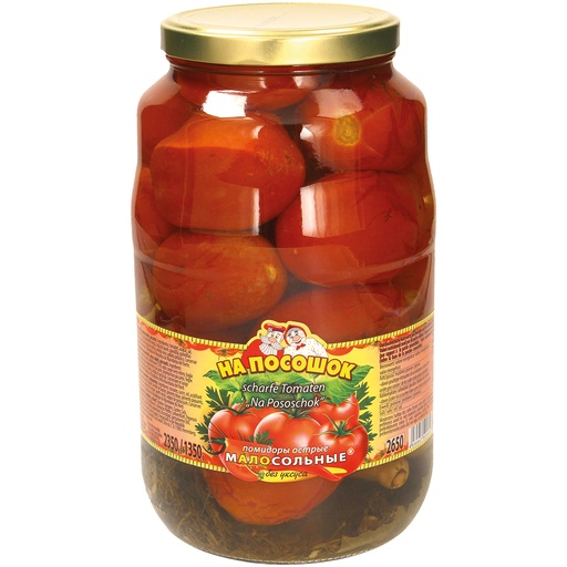 Ingelegde pittige tomaten "Na Pososchok"