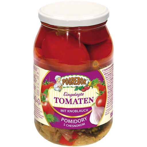 "POGREBOK" Ingelegde Tomaten met Knoflook