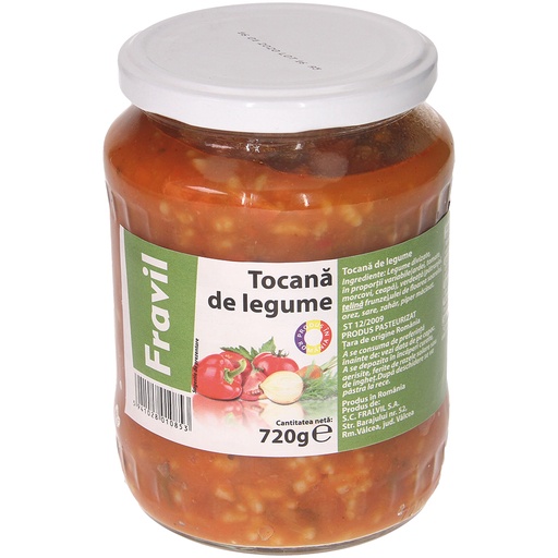 Groentemengsel met rijst "Tocana de legume"