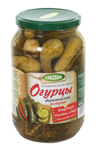 Огурцы деревенские острые