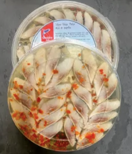 HARINGFILET IN OLIE MET PAPRIKA 200G