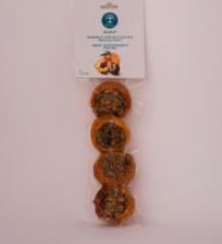 Fruitbal snoepjes met gedroogde abrikozen en noten