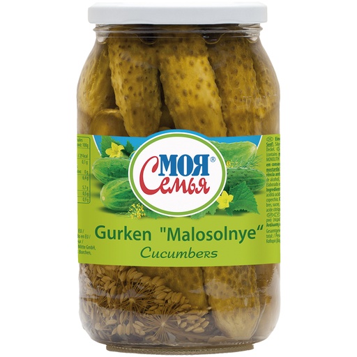 Moja Semja Маринованые огурцы "Malosolnye".