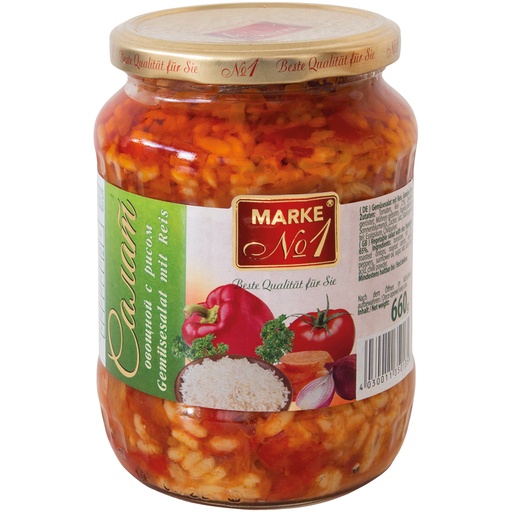 Овощной салат с рисом