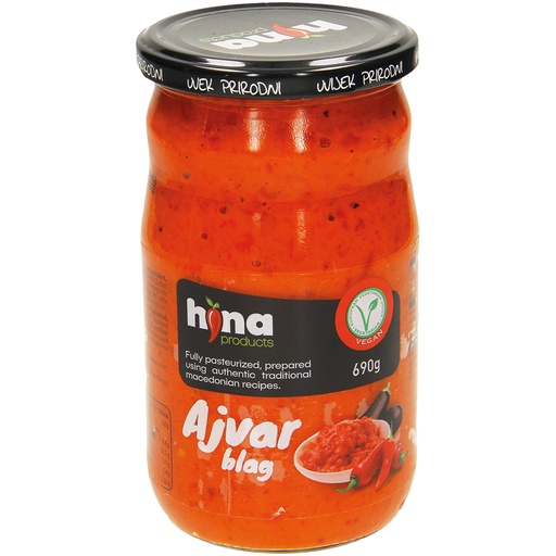 Groente bereiding "Ajvar", mild. Gepasteuriseerd.