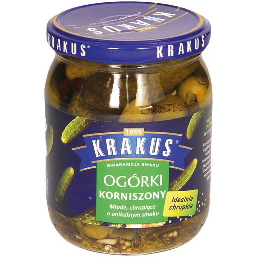 Kleine ingelegde komkommers. Gepasteuriseerd.