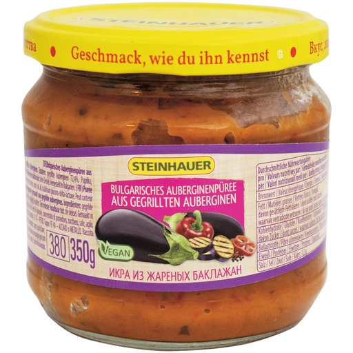 Bulgaars auberginenpuree van gegrilde auberginen