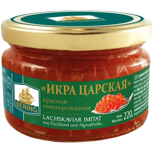 Zalmkaviaar "Tsarskaya Kaviar" - imitat van visfond