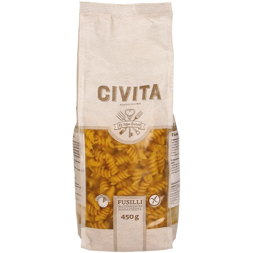 Pasta van maïsmeel "Fusilli", van nature glutenvrij