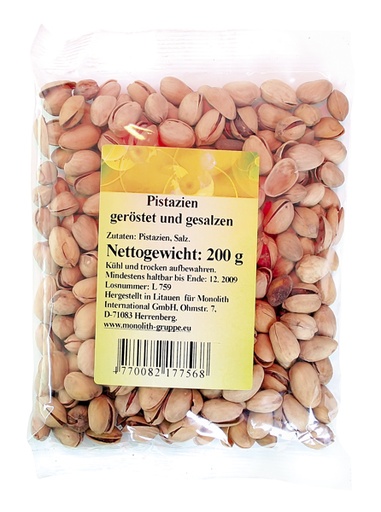 Pistachenoten geroosterd en gezouten