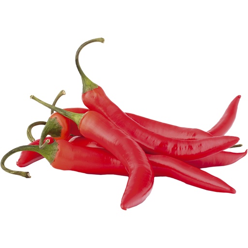 Peperoni rood verpakt