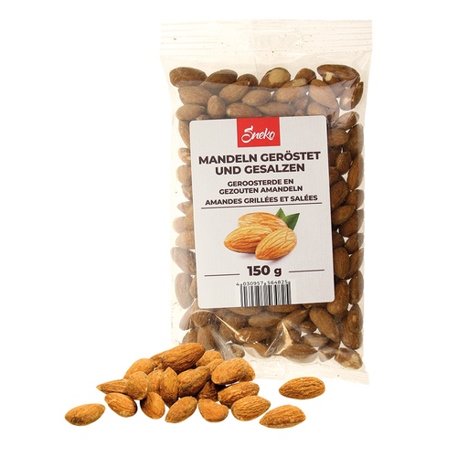 Amandelen geroosterd en gezouten.