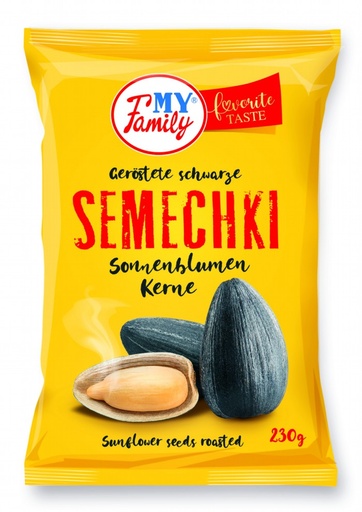 MY FAMILY Geroosterde zwarte zonnebloempitten met schil.