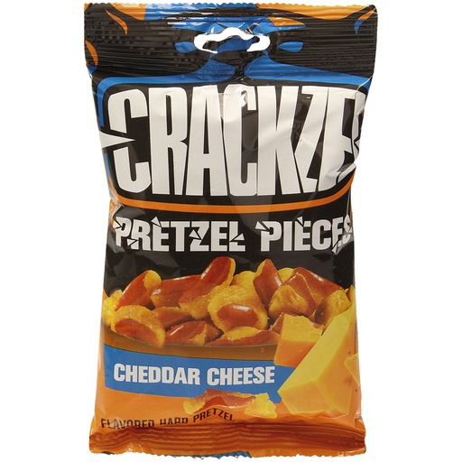 Brezelstukjes gekruid met cheddar kaas