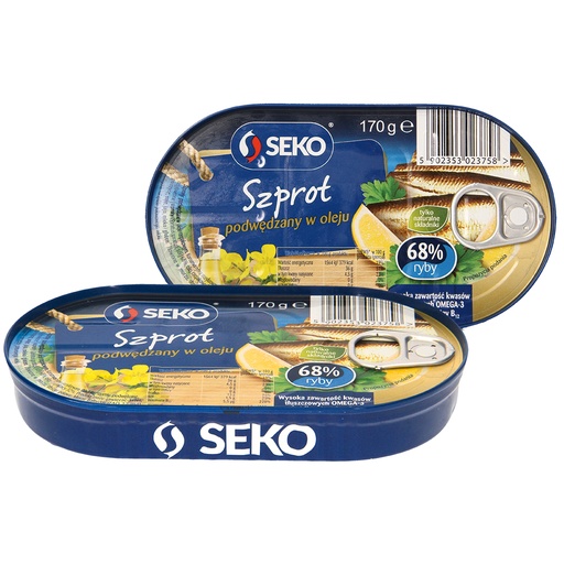 SEKO Gerookte sprot  in raapzaadolie