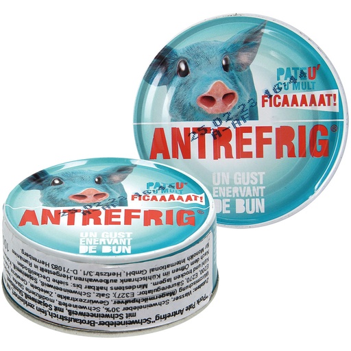 Varkenslever-pastei "Pork Pate Antrefrig", fijn gehakt, met