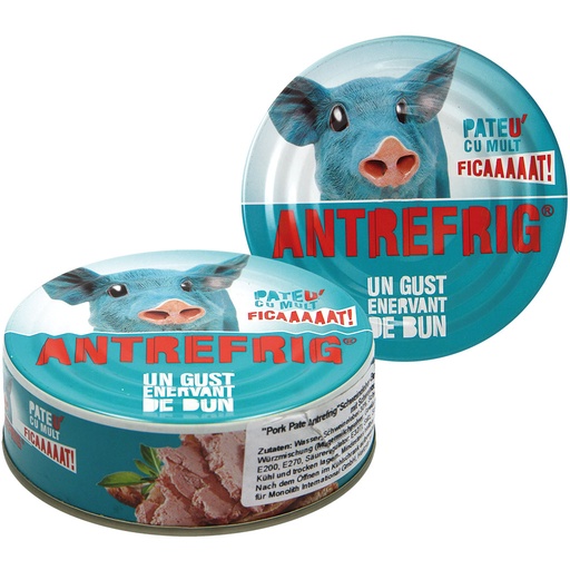 Varkenslever-pastei "Pork Pate Antrefrig", fijn gehakt, met