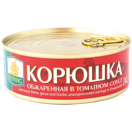 Корюшка обжаренная в томатном соусе