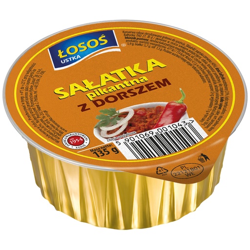 Салат из паприки с треской