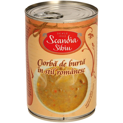 Bijzondere soep van pens volgens Roemeens recept "Scandia- C