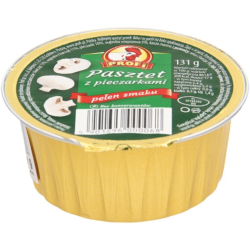 "Pasztet z pieczarkami" Geflügelpasta met kipdelen volgens P