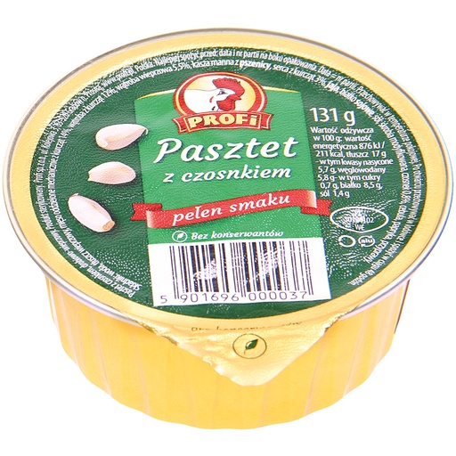 "Pasztet z czosnkiem" Geflügelpasta met kipdelen volgens Poo