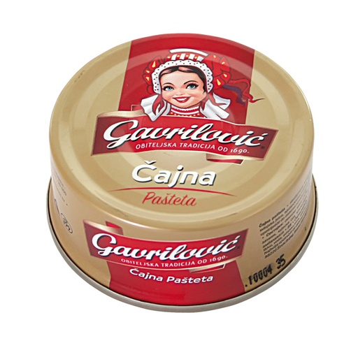 Brotpasta "Teepastete" met varkenslever naar het soort van e