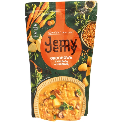 Суп гороховый с колбасой