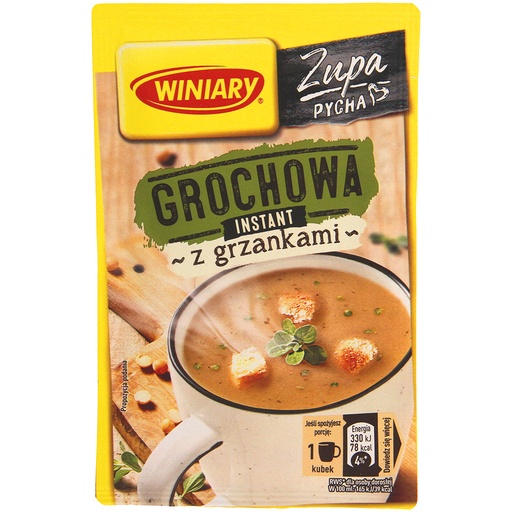 Winiary instant erwtensoep met croutons