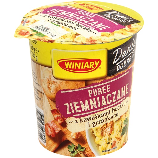 Aardappelpuree met bacon & croutons "5 MINUT"