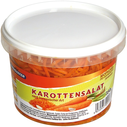 Wortelsalade in Koreaanse stijl, mild