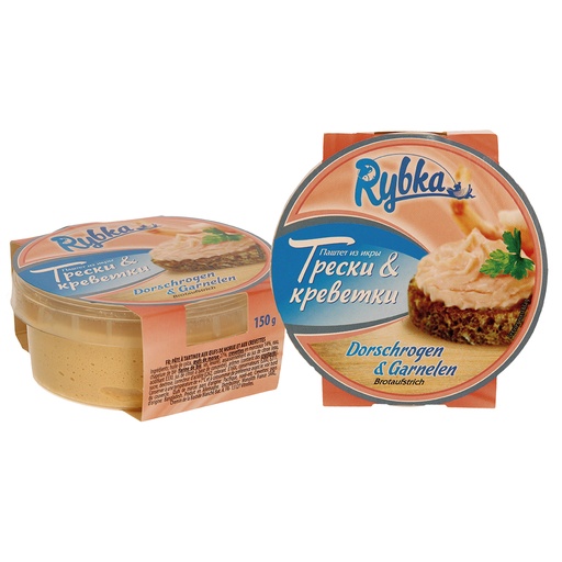 Паштет из икры трески с креветками