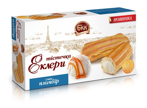 Эклеры с начинкой со вкусом Пломбир, замороженные