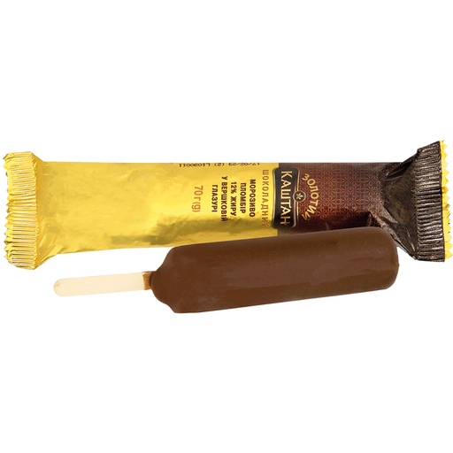 "Zolotyj Kashtan" IJs met chocoladesmaak in chocoladeglazuur