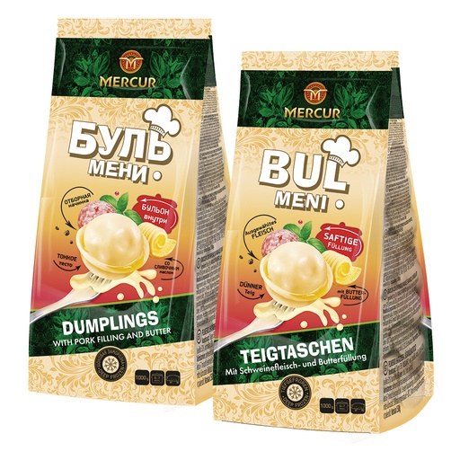 Пельмени "Бульмени" из свинины со сливочным маслом, продукт