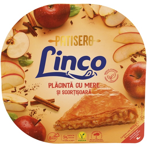 Trekkendeeg gebak met appel-kaneel-vulling "Linco"