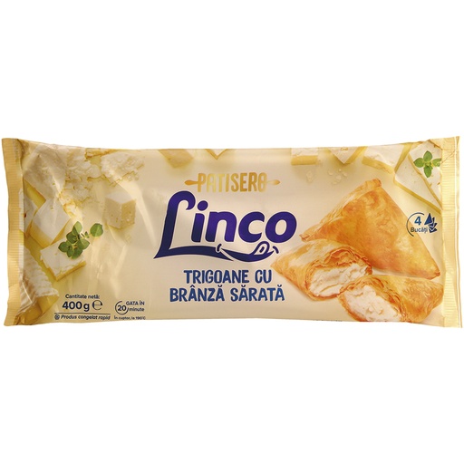 Trekkendeeg gebak met kaas-vulling "Linco", diepgevroren.