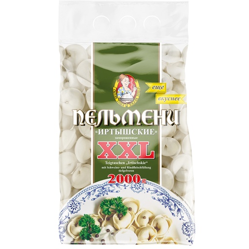 Замороженные пельмени с мясной начинкой "Иртышские"