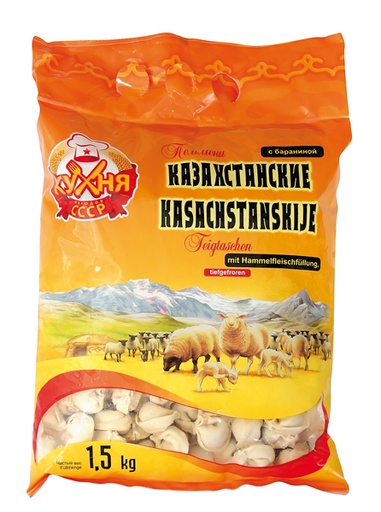 Deegwaren "Pelmeni Kazahstanskie" met lamsvleesvulling