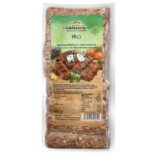 Mici - Gehaktrolletjes van varkens- en rundvlees