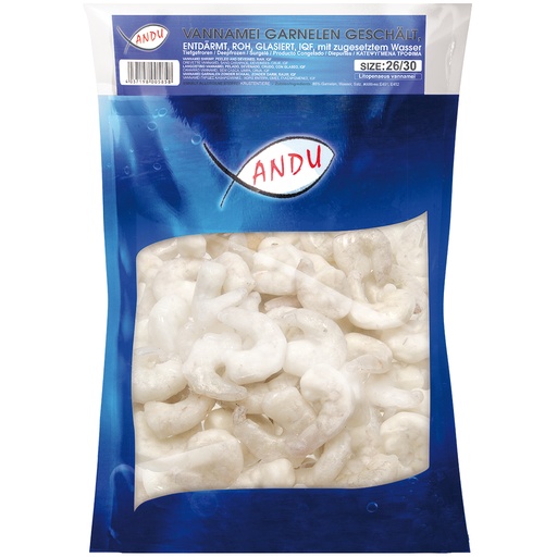 Vannamei garnalen (Litopenaeus vannamei) gepeld, ontdarmd, r