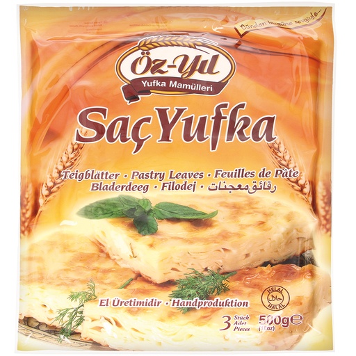Deegbladen "Sac Yufka"