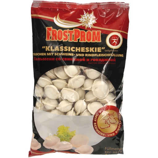 Deegwaren met varkens- en rundvleesvulling "KLASSICHESKIE",